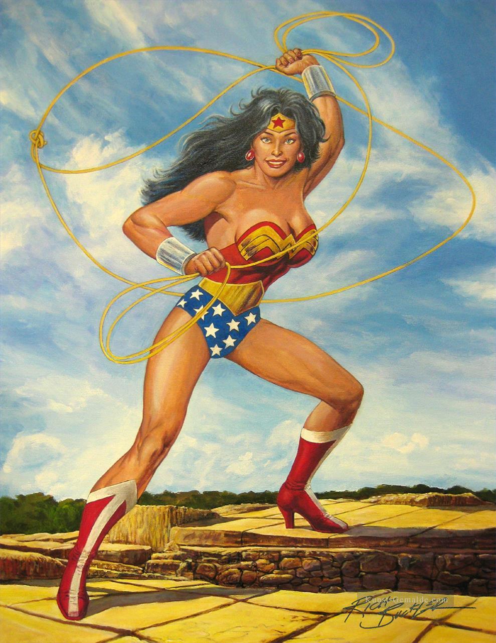 Wonder Woman impressionistischen Ölgemälde